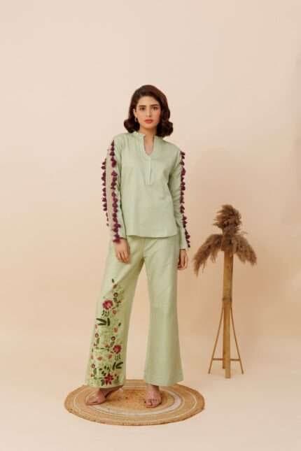 KIDRA EMBROIDERED CO-ORD SET