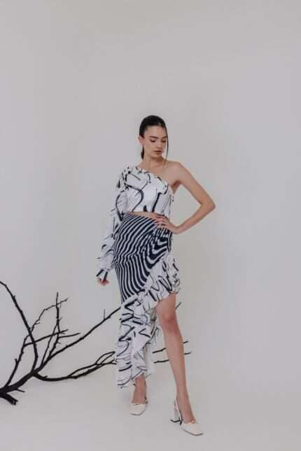 Liana Raffle Skirt Set