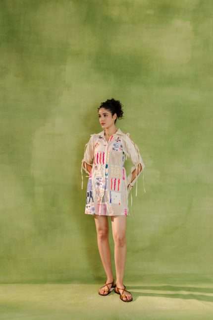 Boho Wonder love Oversized Shirt Dress