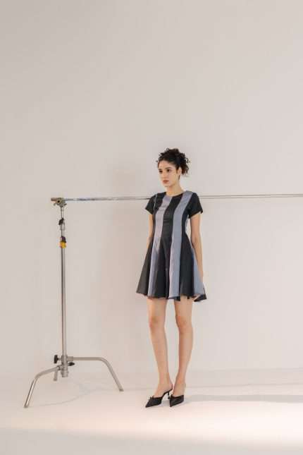 Striped Romance Midi  Dress