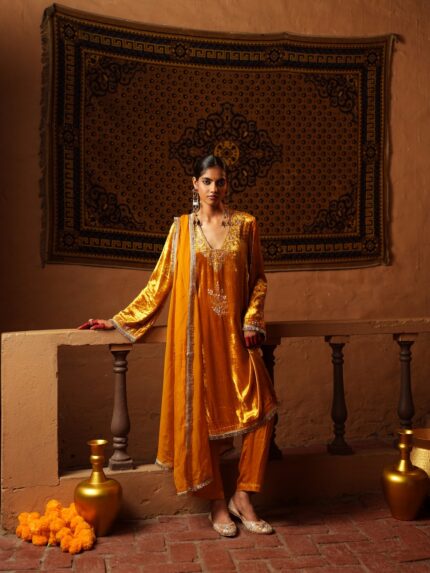 Sunehri Embroidered Suit