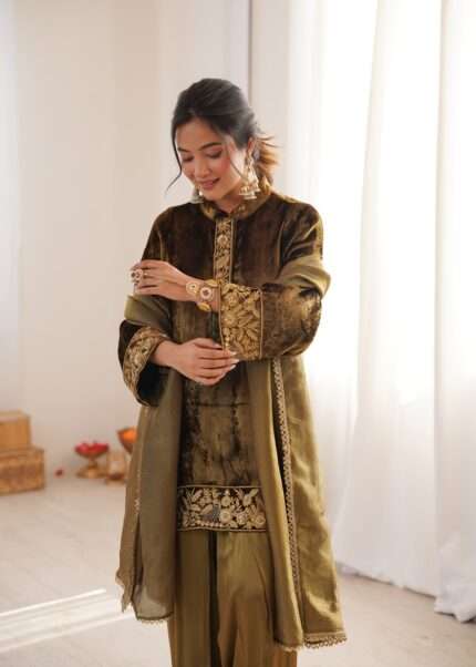 Mehgul Velvet Set