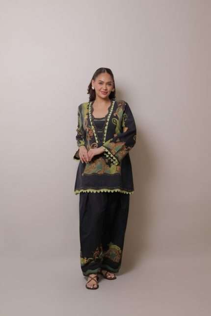 Midnight Flora Co-ord set